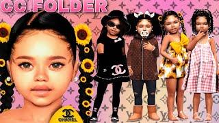  URBAN TODDLER CC FOLDER & SIM DOWNLOAD!! | HAIR, EDGES, CHANEL+MORE!! | SIMS 4 LOOKBOOK