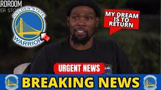 HOT SURPRISE! SEE WHAT KEVIN DURANT SAID ABOUT THE WARRIORS! SHAKE THE NBA! WARRIORS NEWS!