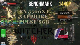 The Witcher 3: Wild Hunt RX 5500 XT Sapphire Pulse 8GB Benchmark Ryzen 3700x 1440p