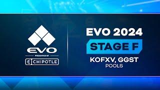 Evo 2024 Day 1: Stage F - KOFXV, GGST - Pools
