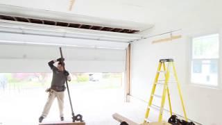 Complete Two Door Garage Transformation to Large One Door Garage, In-House and Solo Job