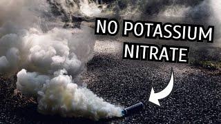 Homemade smoke grenade- without potassium nitrate