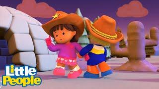 Little People | Cowboys at the North Pole  | Educational Cartoons | Little People Fisher Price