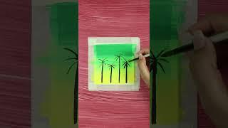 Simple Acrylic Painting | Easy Scenery Drawing for Beginners | Painting Ideas for Beginners | ARTz