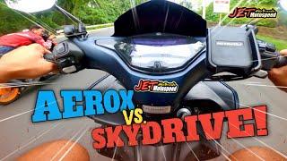 AEROX 155 vs. SUZUKI SKYDRIVE 160cc! | ANG LABAN NG MAGKAPATID!!