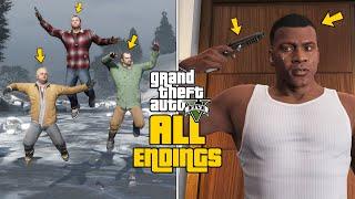 GTA 5 - All 5 Endings! (A,B,C, Secret & BETA)