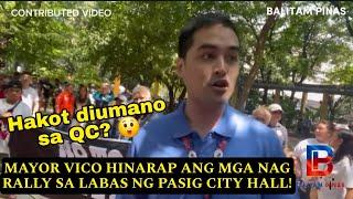 Mayor Vico Sotto NAGINIT sa mga nag RALLY sa Harap ng Pasig City Hall! St. Gerrard Diumano Sinisisi