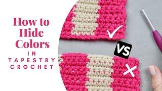 How to Hide Yarn in Tapestry Crochet