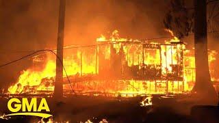 Residents evacuate as Caldor Fire rages in California l GMA