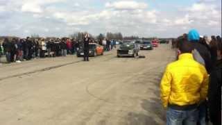 Honda Prelude 2.2 vs Audi 80 2.0 quattro (Drag Race 14.04.2012, Jēkabpils)