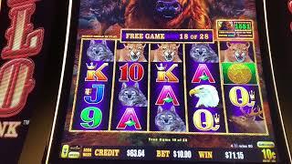 Free Spin Bonus!! $10/spin Buffalo  Link #casino #slots #buffalolink #bonus #holdandspin