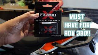 Must have accessory for Adventure 390!! Flash X hazard flasher!