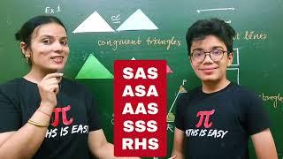 Class 9 Maths Triangles| Introduction & All Basic Concepts in Easy way | Congruent Triangles | CBSE