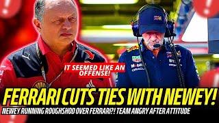 FERRARI CUTS POSSIBLE CONTRACT WITH ADRIAN NEWEY?! INTERNAL CONFLICT REVEALED?!