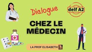 Chez le médecin. 2 dialogues pour la production orale du DELF A2. English subtitles available !