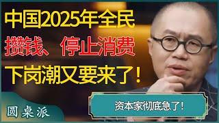 资本家彻底急了！中国2025年全民攒钱停止消费，下岗潮又要来了！  #窦文涛 #梁文道 #马未都 #周轶君 #马家辉 #许子东 #圆桌派 #圆桌派第七季