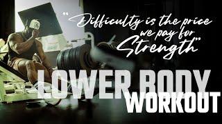 LOWER BODY DAY with Ruff Diesel | Difficulty is the price we pay for strength | Terrence Ruffin