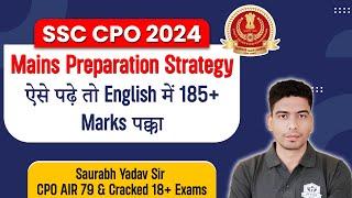 SSC CPO Mains Preparation Strategy 2024 | Best Books Time table for English Ssc Cpo Mains 2024