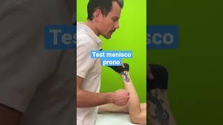 Test menischi da prono. #meniscus #test #ginocchio #fisioterapia #salute #benessere