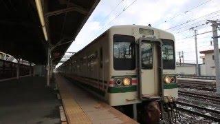 JR東北本線（宇都宮線） 黒磯駅の107系　Tōhoku Main Line (Utsunomiya Line) Kuroiso Station　(2016.3)