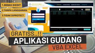 Aplikasi Gudang VBA Excel Terbaru Gratis