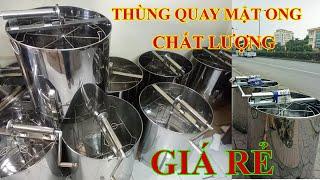 Thùng Quay Mật Ong 6 Cầu Hàn Tĩnh Điện Cao Cấp