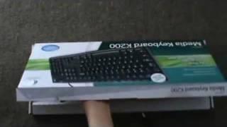 Media Keyboard K200 Unboxing