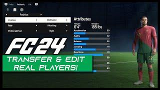 HOW TO TRANSFER REAL PLAYERS IN FC 24