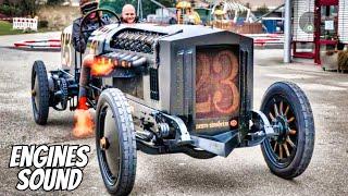 Crazy Vintage Cars With Aircraft Engines And Unique Engines Sound