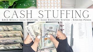 Cash Stuffing $433 | Weekly Cash Stuffing | Cash Envelope System | Sinking Funds & Savings Challenge