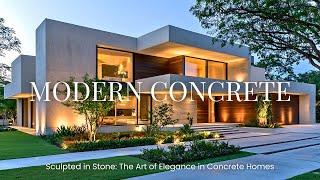 Modern Concrete Homes: How to Achieve Elegance with Raw Beauty