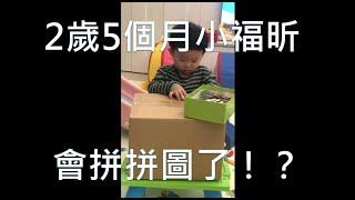 2歲5個月小福昕會拼拼圖了！？ 教育