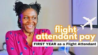 HOW MUCH DO 1st year FLIGHT ATTENDANTS MAKE? Flight Attendant PAY | Real life of Flight Attendant