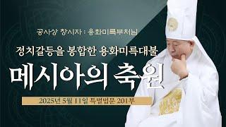 201부 정치갈등을 봉합한 용화미륵대불 메시아의 기적의 축원  -용화미륵부처님 법문  250511