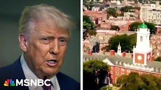 Trump administration seeks to end all federal contracts with Harvard
