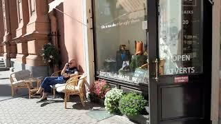 Ryga rynek starego miasta Łotwa