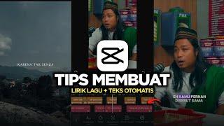 Cara Edit Lirik Lagu dan Teks Otomatis di Capcut - Capcut Tutorial