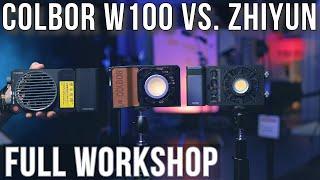 COLBOR W100 LED Light Vs. Zhiyun X100 and CX100 in FULL DETAIL!