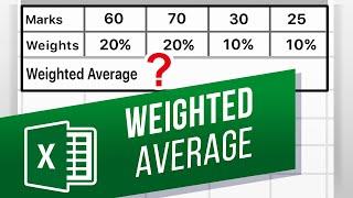 How to Calculate a Weighted Average in Excel | Using SUMPRODUCT to Calculate Weighted Average