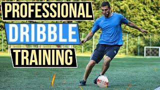 Professional football / soccer techniques and dribbling  training