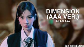 tripleS AAA — DIMENSION (AAA Ver.) || Line Distribution