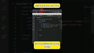 Add Favicon in Your website using only one line of Code  #coding