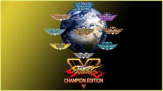 Tier list for Street Fighter 5's online ranked system