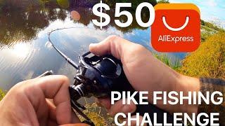 $50 ALIEXPRESS Pike fishing challenge! (full setup for under $50)