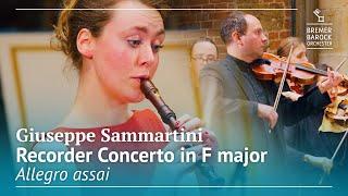 Giuseppe Sammartini: Recorder Concerto in F major, Allegro assai