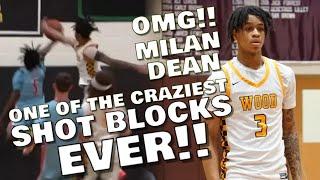 ONE OF THE CRAZIEST SHOT BLOCKS I'VE EVER SEEN!!! MAKE THIS GO VIRAL FOR MILAN DEAN