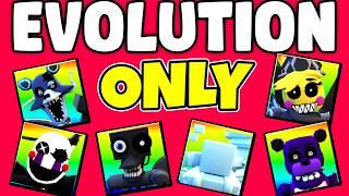 I Survived Using EVOLUTION UNITS ONLY.. (Five Nights TD)