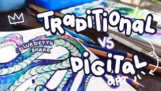 Digital VS Traditional || trying out new techniques