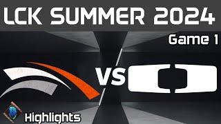 HLE vs DK Highlights Game 1 LCK Summer 2024 Hanwha Life vs Dplus KIA by Onivia