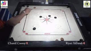 Carrom WORLD CUP KOREA 2018 Chamil Cooray vs Riyaz Akbarali in Swiss League